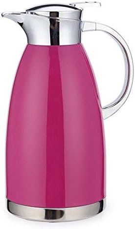 MEGOOD 1.8L/61 Oz Coffee Pot Hot and Cold Vacuum Kettle,18/10 Stainless Steel Home Insulated Thermal Carafes(Pink)