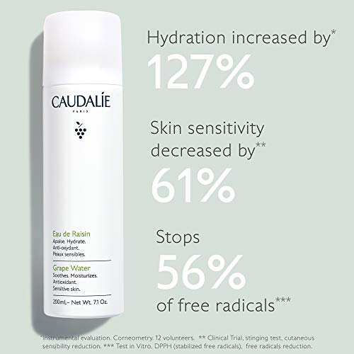 Caudalie Grape Water Face Mist, Soothing Organic Facial Spray for