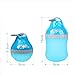 Pet Bottle, PYRUS Portable Silicone Folding Pets Bowl Travel Pet Canteen Outdoor Collapsing Water Feeding Bottles Kettle with Carabiner Clip for Dogs Cats 400 ML (Blue)