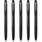 Uni-ball Signo RT1 Retractable Gel Ink Pen, Ultra Micro Point 0.28mm, Rubber Grip, Black Ink, UMN-155-28, Value Set of 5