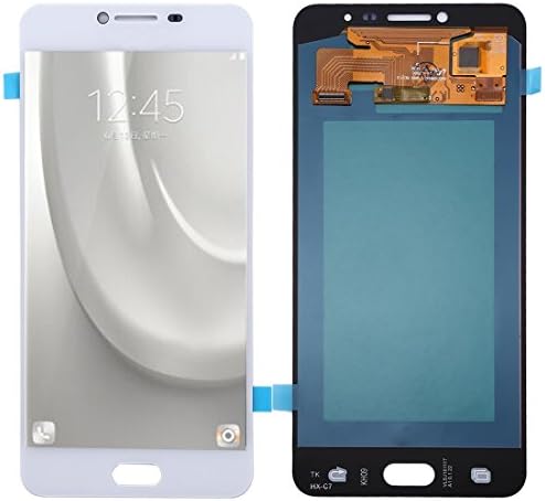 ZHAODONG Moblie iPartsBuy for Samsung Galaxy C7 Oled Material LCD Screen + Touch Screen (Color : White)