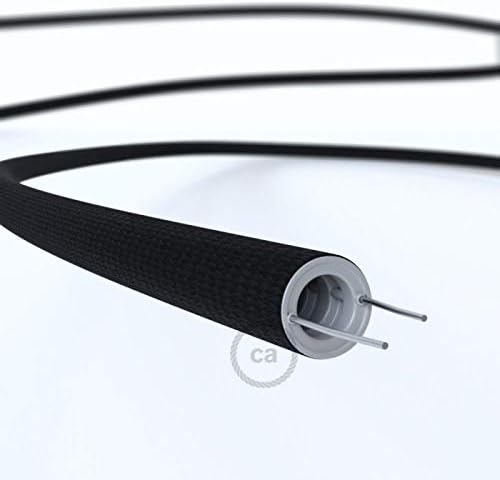 tubo flexible textil de color negro