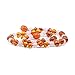 Genuine Amber - Baby Unisex Teething Necklace - 100% Natural Baltic Amber Polished Amber Beads - Natural Analgesic - Knotted Between Beads - With Plastic Screw Clasp (12.6 inches, Pink - Cognac)