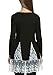Zeagoo Womens Long Sleeve Floral Lace Splicing Loose Blouse Tops,Black,XL