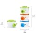 Zooawa Baby Formula Dispenser, Non-Spill Stackable Milk Powder Formula Container and Snack Storage for Travel, BPA Free, 3 Compartment, Medium Color