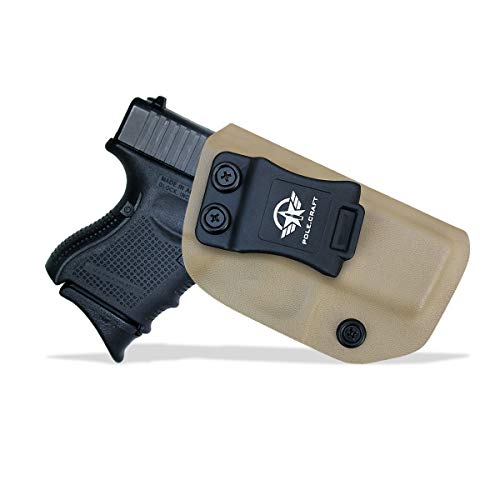 Kydex IWB Holster Custom Fits Glock 26 / Glock 27 / Glock 33 Pistol