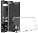 BlackBerry Key2 Case,Mustaner Shock-Absorption Flexible TPU Rubber Soft Silicone Full-body Protective Cover for BlackBerry Key 2 (Clear)