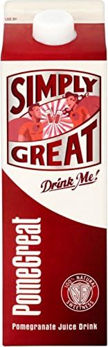 PomeGreat PurePlus Chilled Pomegranate Juice Drink (1L) - Pack of 6