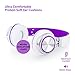 Sound Intone HD200 Headphones with Microphone Lightweight Folding Stereo Earphones for iPhone,PC,Laptop, Android Smartphones,Tablet (White/Purple)