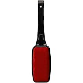 Lint Remover for Pet Hair by Home Basics: Swiveling Lint Brushes for Clothes and Furniture | Plastic Garment Brush (Red)