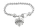 Matron of Honor Clear Crystal Heart Silver Bracelet Wedding Jewelry Gift