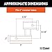 CURT 45794 Raised Trailer Hitch Extender, Fits 2-Inch Receiver, Extends 5-1/4