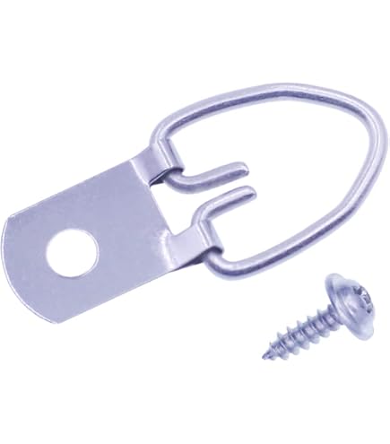 10 Stück D-Ring Bilderaufhänger, 64x22 Mm, Silber – Für Holzrahmen & DIY-Projekte