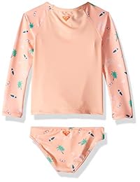 Roxy Salty But Sweet - Conjunto de guardabarros de manga larga para niña
