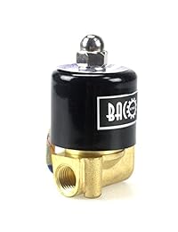 Válvula solenoide AC110 V de BACOENG 1/4", 3/8", 1/2", 3/4", 1" (NPT, normalmente cerrado)