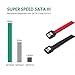 QIVYNSRY 3PACK SATA Cable III 3 Pack 6Gbps Straight HDD SDD Data Cable with Locking Latch 50cm 18 Inch for SATA HDD, SSD, CD Driver, CD Writer, Red