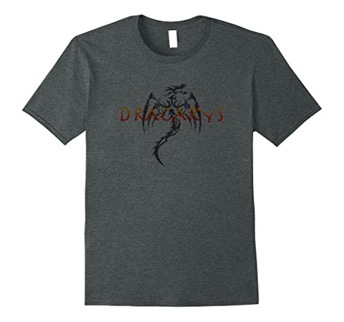 Mens Dracarys T-Shirt Medium Dark Heather