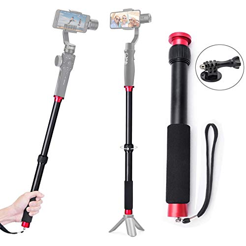 Gimbal Extension Pole Rod 17.3inch Telescopic Stick for Gimbal