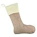 KOMIWOO 6 PCS Burlap Christmas Stockings Set 18-Inch for Christmas Decorations or DIY Craft