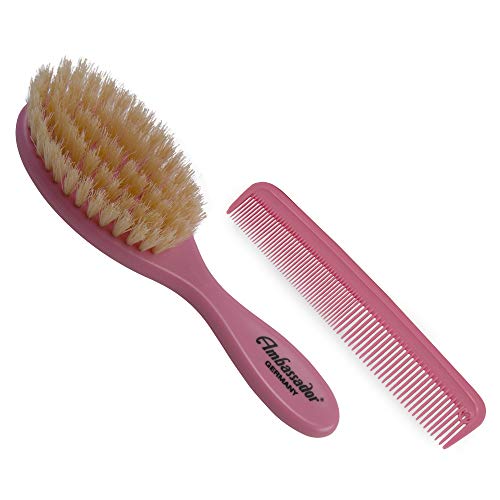 Ambassador Hairbrush Baby Brush & Comb Pink 1 Hairbrush