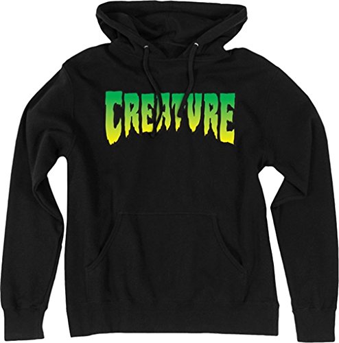 Creature Logo XL-Black Hooded Sweatshirt