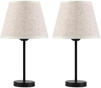 Bedside Table Lamps Set Of 2 Small Nightstand Lamps Set Of 2 With White Fabric Shade Elegant Nightstand Lamps Bedside Desk Lamp For Living Room Office Dorm Kids Room Girls Room