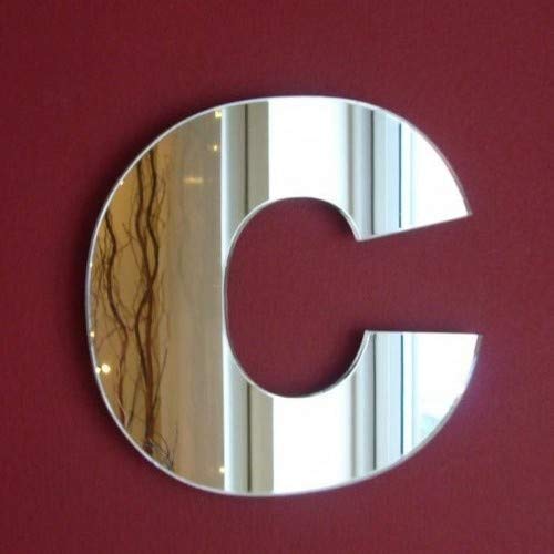 Upper Case Letter C Mirror 30cm