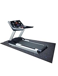 RevTime - Alfombrilla de goma para equipo de fitness (0.7 x 36.0 in), color negro