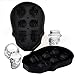 CLEARANCE SALE 3D Skull Ice Mold, YATWIN Silicone Ice Cube Trays Skull Ice Cube Mold with Lids 6 Cavity Ice Cube Maker BPA Free and No Odor for Whiskey Cocktail Wine and Beverages