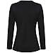 Meaneor Women Long Sleeve Single Breasted Work Blazer Asymmetric Hem Jacket Coat