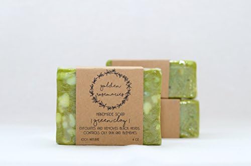 Green Clay All-Natural Organic Handmade Soap Bar 4oz