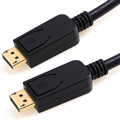 Geplink DPHD001 Standard Displayport Male to Male Cable Computer to Ultra HD TV,Monitor,xbox,Projector Video Conveter 6ft in Black