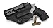 Concealment Express Tuckable IWB Holster fits S&W J Frame 442 642 | Ambi | BLK KYDEX | USA Made | Rounded Gear