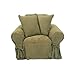 Classic Slipcovers Heavy Microsuede Chair Slipcover, Sage
