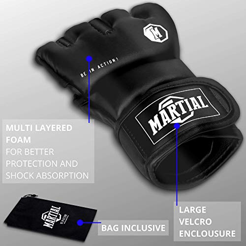 Guantes-Martial-de-MMA-con-Acolchado-Ideal-Guantes-de-Boxeo-para-una-Alta-Estabilidad-de-la-muneca-Guantes-de-Pelea-de-Larga-Durabilidad-para-Artes-Marciales-Boxeo-Sparring