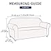 subrtex 1-Piece Jacquard high Stretch Couch slipcover, Furniture Protector for Settee Spandex Washable 3 Seater Cushion Cover Coat (Sofa, Gray)