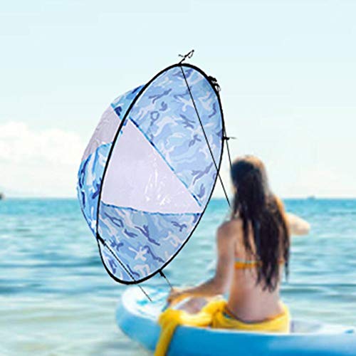 cobud Sail - Kayak Special Sail - Foldable Style - Super Light Portable Folding Durable Downwind Wind Instant Popup Safety