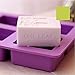 6MILES 2017 Newest Design Purple 4 Cavity Flower Tree DIY Silicone Soap Mold Cupcake Baking Mold Muffin Pan Handmade Art Craft Soap Making Molds Kitchen Tool Set