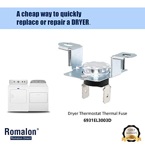 Romalon 6931EL3003D Dryer Thermostat Thermal Fuse For LG Kenmore