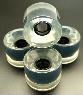 image for VJ Skateboard Truck and Wheel, 5.0 Skateboard Trucks (Black) w/Skatebo