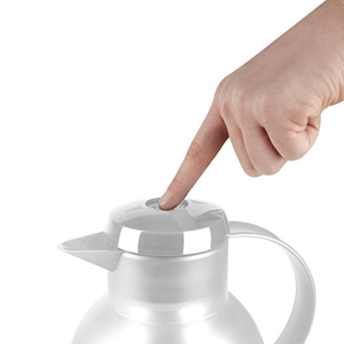 Garrafa Térmica de 1 Litro Quick Press Samba Emsa Branca