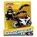 Imaginext DC Super Friends Mini Figure Batman With Batcycle  ~ Fisher Price 