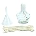 Timoo Glass Alcohol Lamp Burner Lab Equipment Heating with 8 Replacement Wicks and Funnel, 150ml
