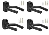 Top Stage 4-PACK Guitar Hangers Stands Hooks Holders Wall Mount