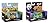 Set of 2 Hot Wheels Elite One: THE FLINTMOBILE and SCOOBY-DOO! THE MYSTERY MACHINE 1:50 Scale