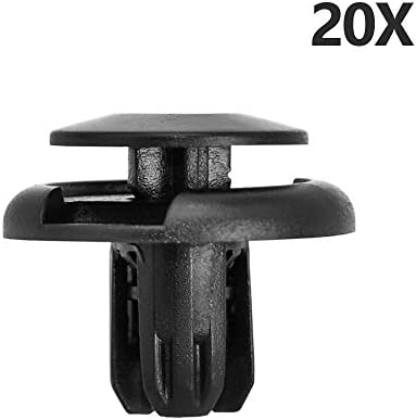 ClipsOne 20 PCS Push-type Front Car Fender Bumper Retainer Push Clips Fastener for Honda Mitsubishi