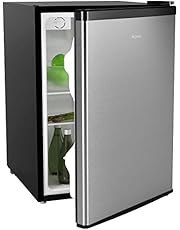 hOmeLabs Mini Fridge - 2.4 Cubic Feet Under Counter Refrigerator with Small Freezer - Drinks Healthy Snacks Beer Storage for Office, Dorm or Apartment with Removable Glass Shelves