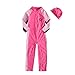 Vivo-biniya Vivobiniya Kid Girl Full Body Swimsuit Contrast Color Upf50+ 3-8T