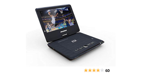 Sylvania 10 Portable Blu Ray Player With Swivel Screen Black Sdvd1079 Amazon Es Electronica