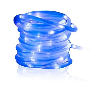 MEIKEE Solar Lichtschlauch Lichterkette, 33 ft, Schlauch 8 Modi 100 LEDs, Wasserdicht IP55 mit Sonnenkollektoren, für Haus, G